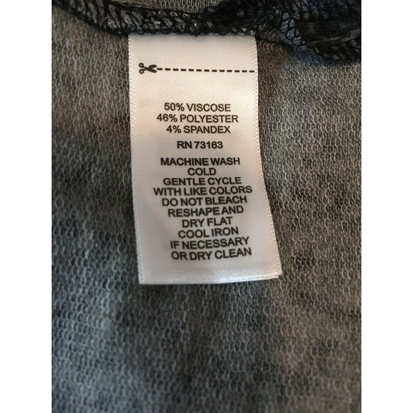 Cable & Gauge womens Short Mini Sheath Dress size Medium Gray Snakeskin Knit $68 - Picture 5 of 5